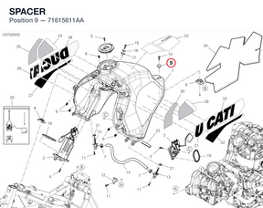 SPACER 71615611AA diagram position