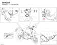 SPACER 71615641AA diagram position