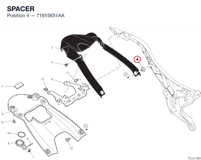 SPACER 71615651AA diagram position