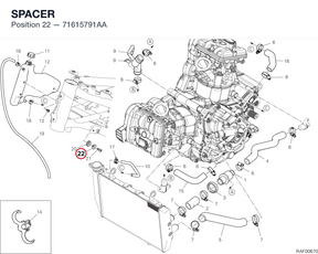 SPACER 71615791AA diagram position