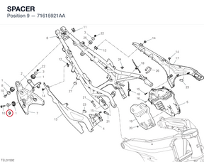 SPACER 71615921AA diagram position