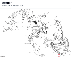 SPACER 71615971AA diagram position