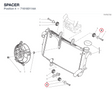 SPACER 71616011AA diagram position