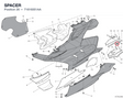 SPACER 71616051AA diagram position