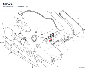 SPACER 71616061AA diagram position