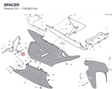 SPACER 71616071AA diagram position