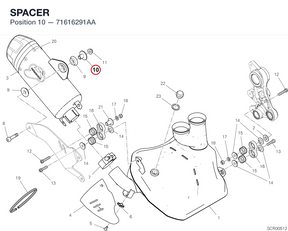 SPACER 71616291AA diagram position