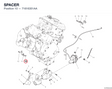 SPACER 71616351AA diagram position