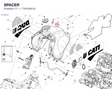 SPACER 71616401A diagram position