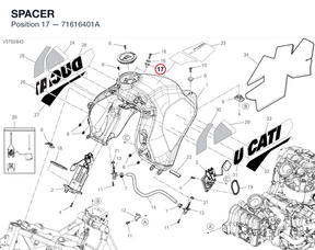 SPACER 71616401A diagram position