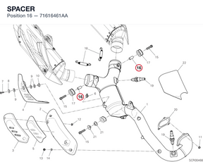 SPACER 71616461AA diagram position