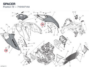 SPACER 71616471AA diagram position