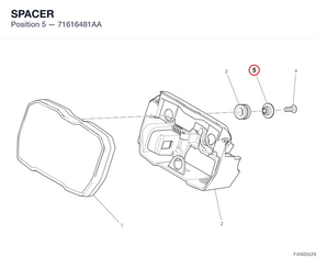 SPACER 71616481AA diagram position