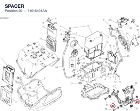 SPACER 71616491AA diagram position