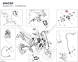 SPACER 71616531AA diagram position