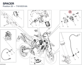 SPACER 71616531AA diagram position