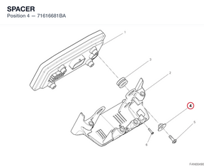 SPACER 71616681BA diagram position
