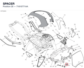 SPACER 71616771AA diagram position