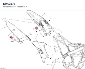 SPACER 71616821A diagram position