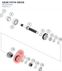Diagram preview: GEAR FIFTH DRIVE (96233005000)
