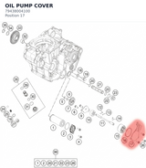 Diagram preview: OIL PUMP COVER (79438004100)