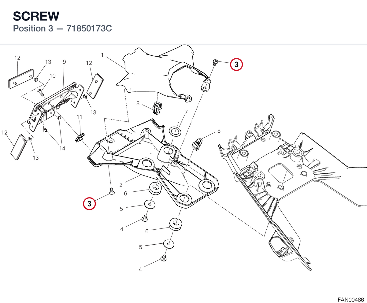 SCREW 71850173C diagram position
