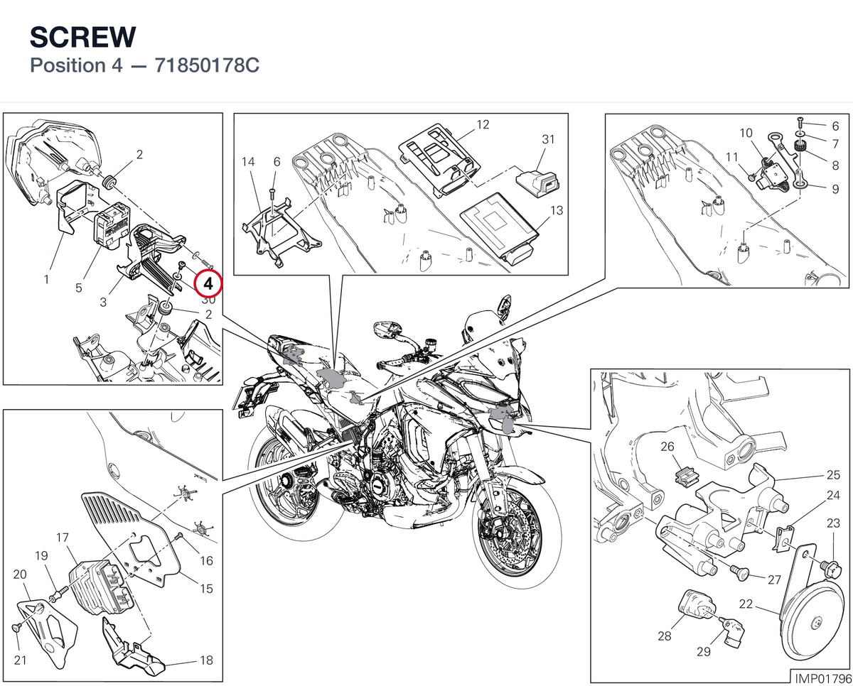 SCREW 71850178C diagram position