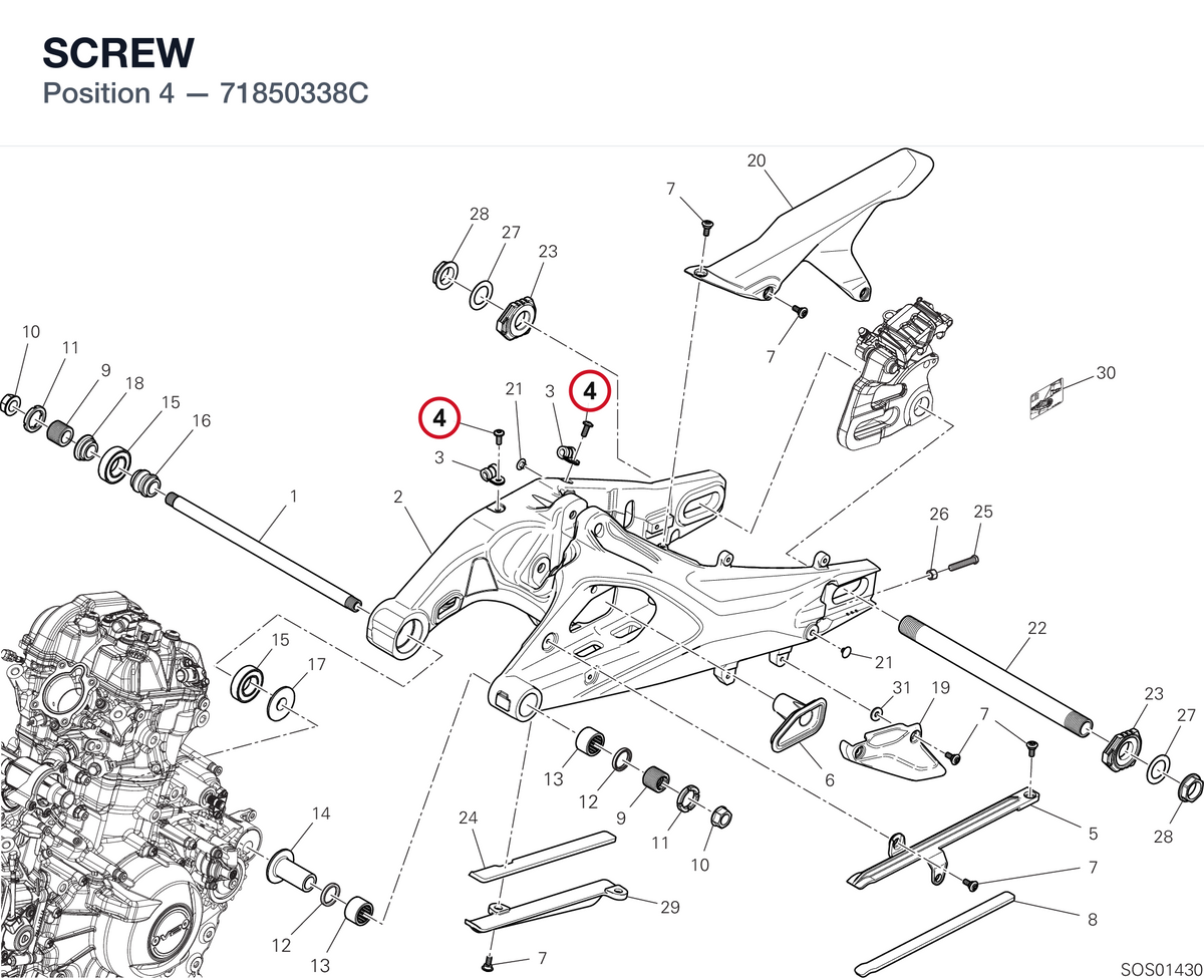 SCREW 71850338C diagram position