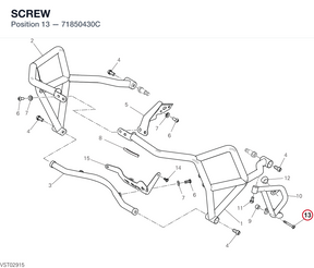 SCREW 71850430C diagram position