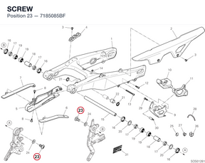 SCREW 7185085BF diagram position