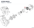 SCREW M6X25 71950370CH diagram position