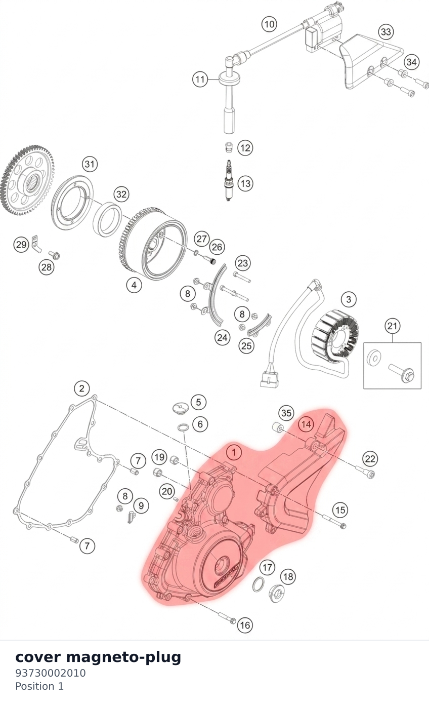 Diagram preview: cover magneto-plug (93730002010)