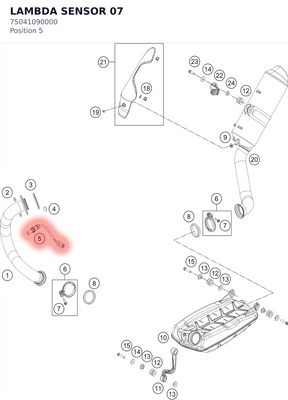 Diagram preview: LAMBDA SENSOR             07 (75041090000)