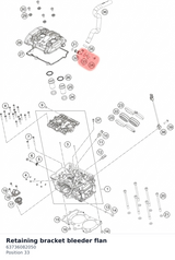 Diagram preview: Retaining bracket bleeder flan (63736082050)