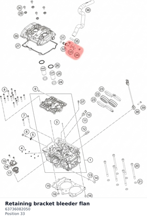 Diagram preview: Retaining bracket bleeder flan (63736082050)