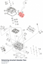 Diagram preview: Retaining bracket bleeder flan (63736082050)