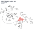 Diagram preview: PRE-FORMED HOSE ACF (C67615021000)