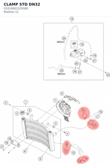 Diagram preview: CLAMP STD DN32 (C0310001229300)