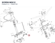 SCREW M5X12 72050173C diagram position