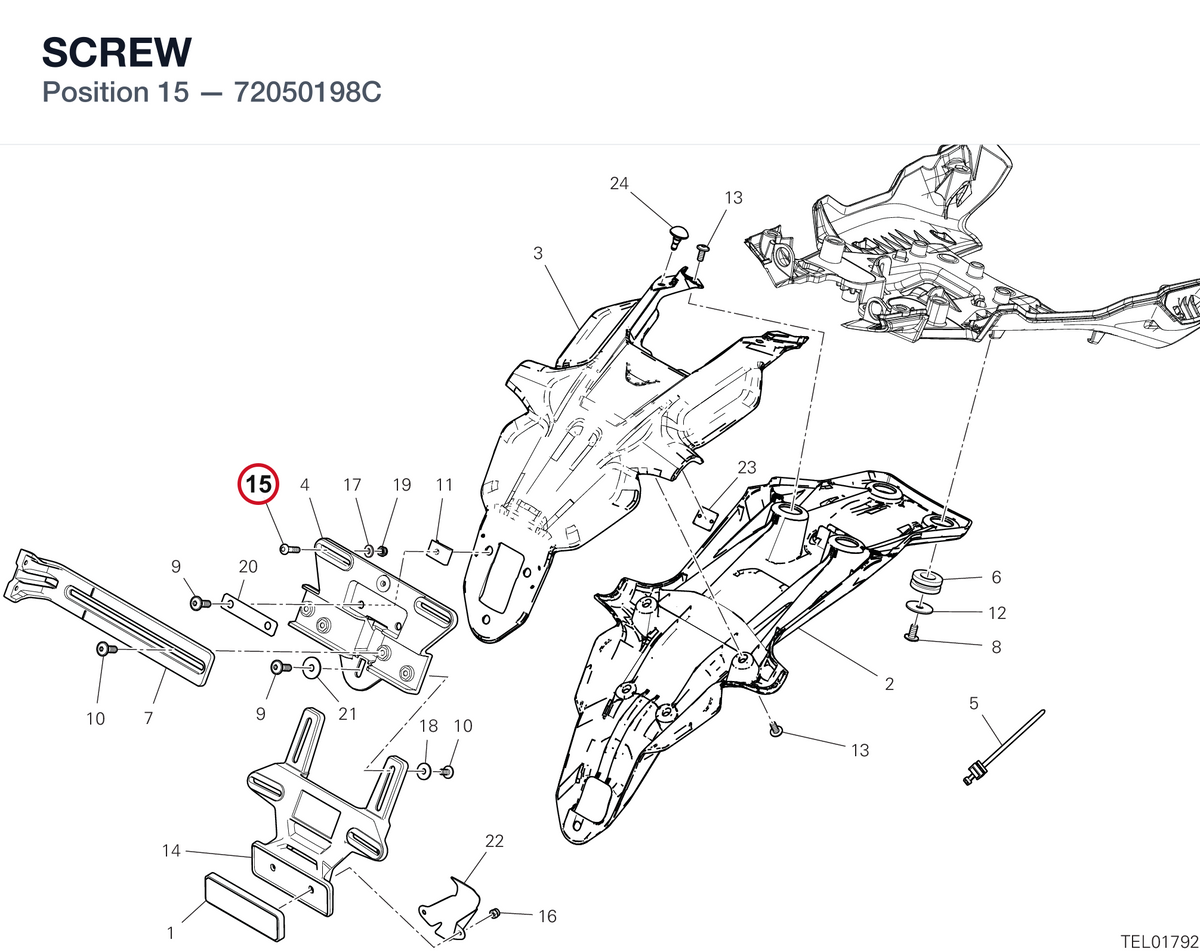 SCREW 72050198C diagram position