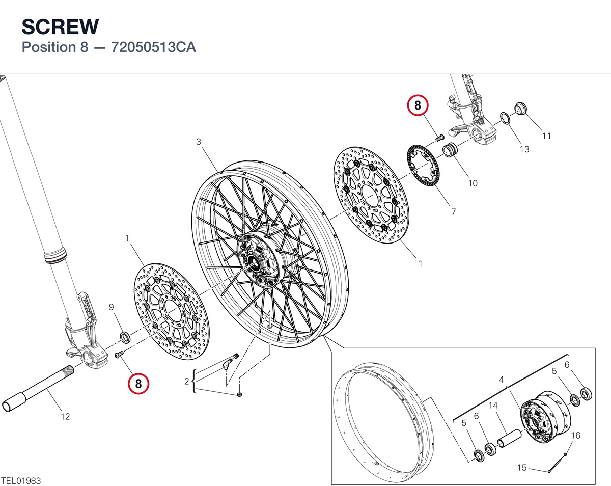SCREW 72050513CA diagram position