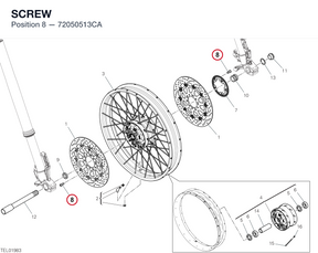 SCREW 72050513CA diagram position