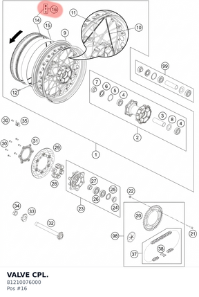 Diagram preview: VALVE CPL. (81210076000)