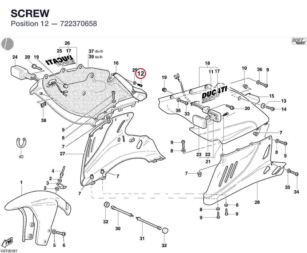 SCREW 722370658 diagram position