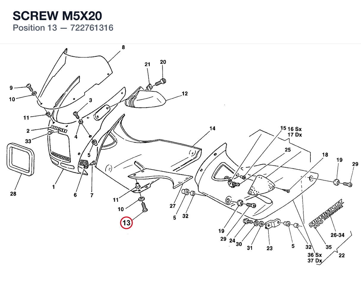 SCREW M5X20