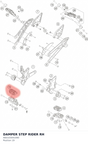 Diagram preview: DAMPER STEP RIDER RH (A60103041090)