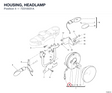 HOUSING, HEADLAMP 72310031A diagram position