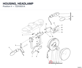 HOUSING, HEADLAMP 72310031A diagram position