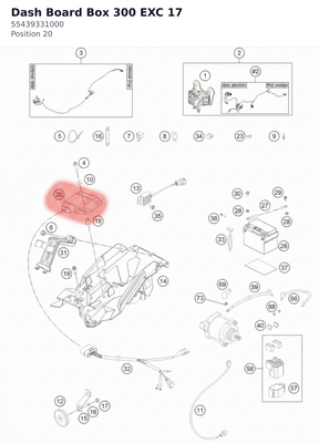 Diagram preview: Dash Board Box 300 EXC   17 (55439331000)