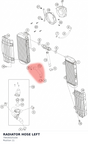 Diagram preview: RADIATOR HOSE LEFT (79435025100)